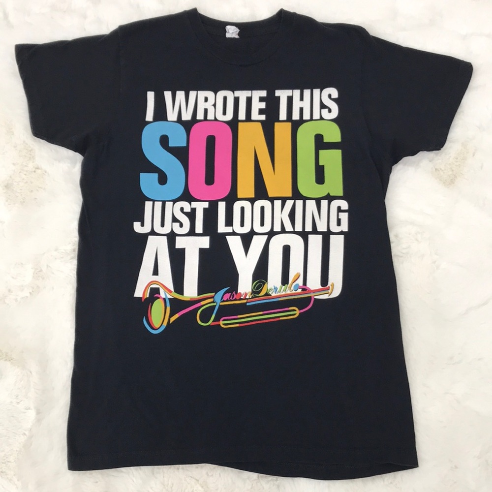 Graphic band tee Jason Derulo “I WROTE THIS SONG JUST LOOKING AT YOU”  Size M